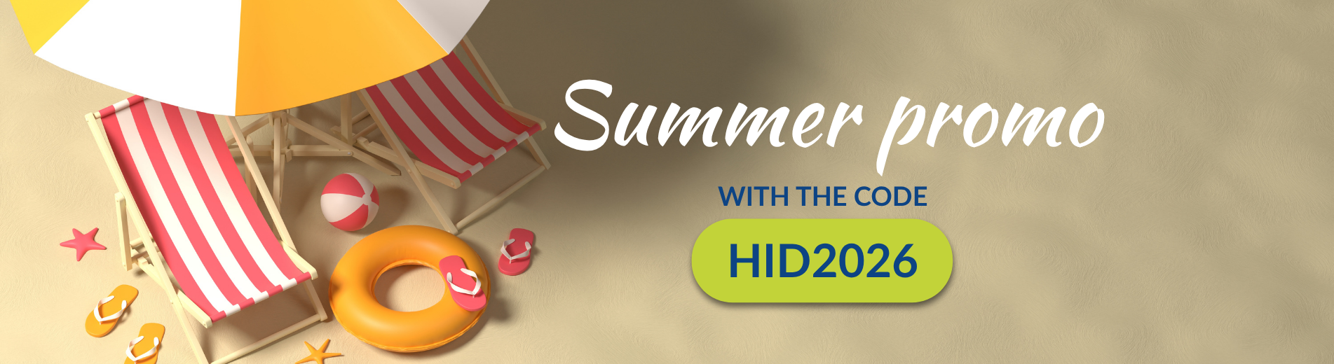 Summer promo with the code HID2026