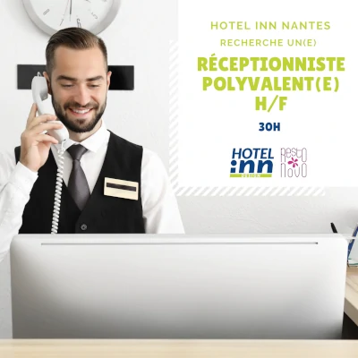 L'hôtel Inn Design de Nantes - Sainte-Luce sur Loire recherche un ou une réceptionniste polyvalent - poste de 30h hebdomadaire