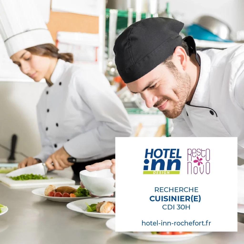 Recherche Cuisinier(ère) Hôtel Inn Rochefort