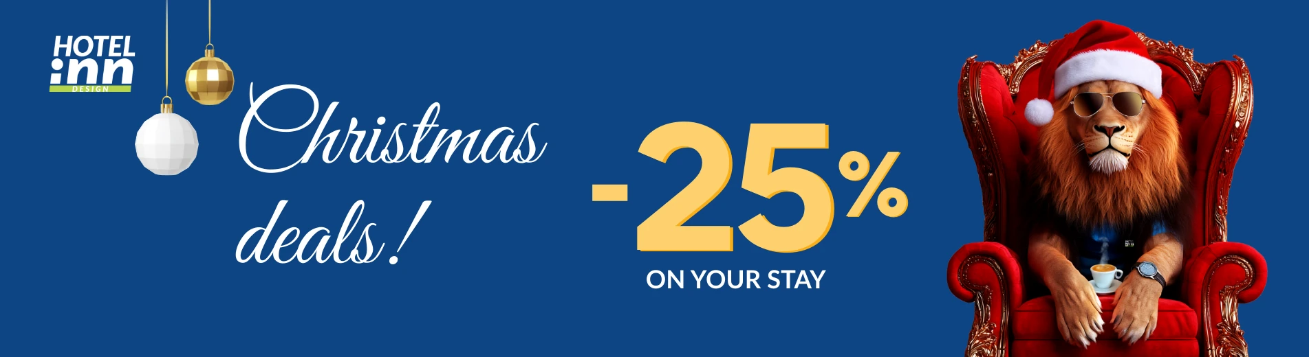 Christmas deals -25% on your stay
